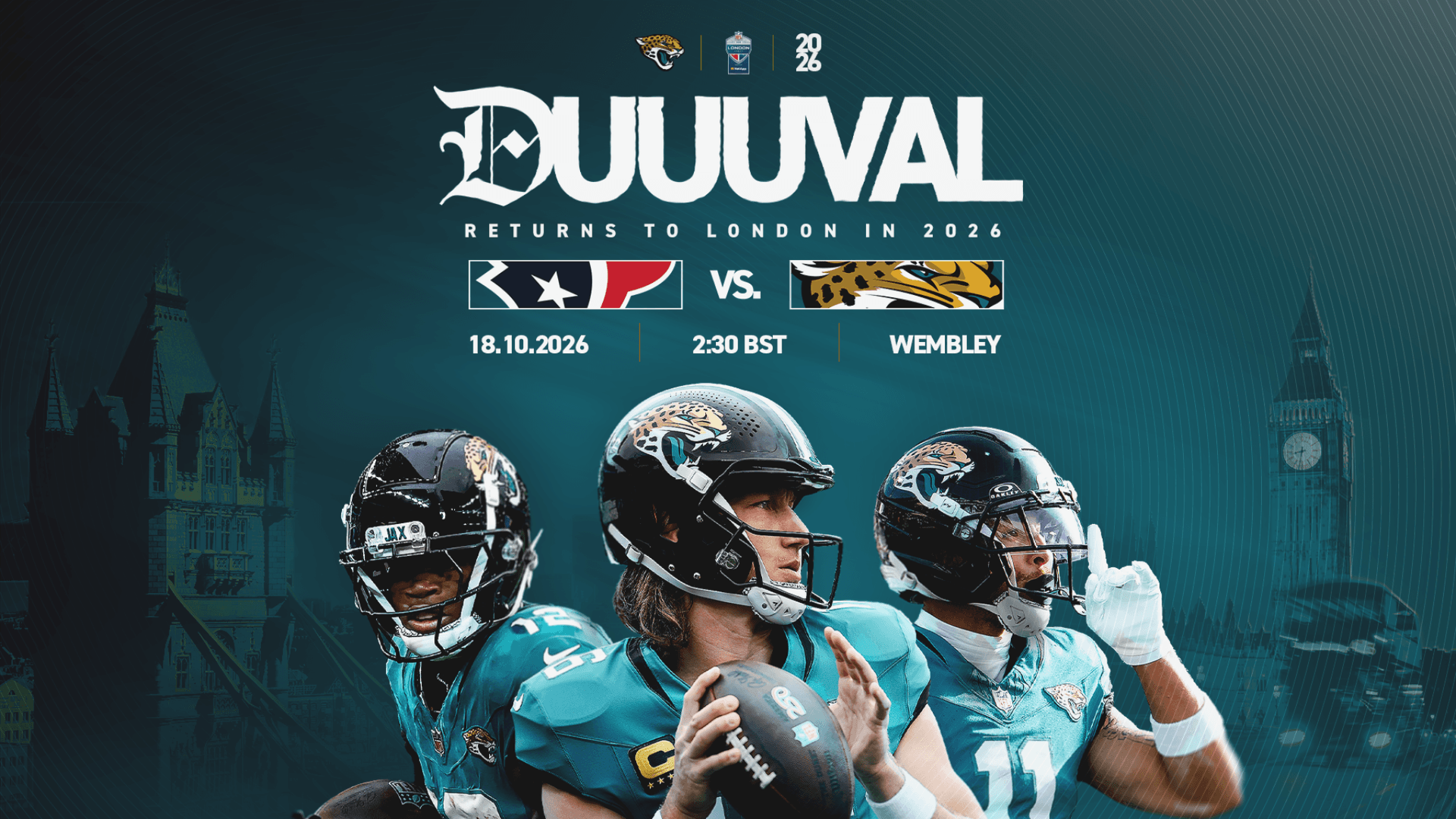 NFL London 2026: Houston Texans v Jacksonville Jaguars